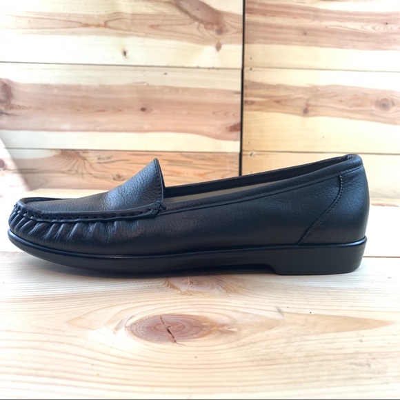 SAS Tripad Comfort Simplify black leather slip on - Picture 8 of 12